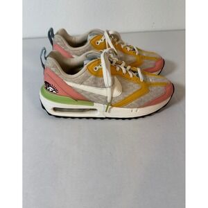 Nike Women's Sneakers - Pink, Yellow, Green, and White